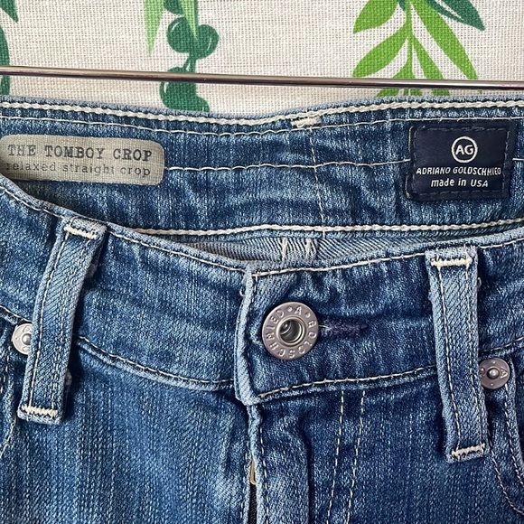 Ag Adriano Goldschmied Tomboy Crop Relaxed Straight Crop Jeans A5 - Picture 3 of 7